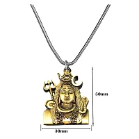 AFH Lord Shiva Bholenath Bronze locket with Snake Chain Pendant For Men,Women-thumb1