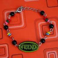 AFH Decorative Green Color Friend Charm Bracelet with Onyx Crystal with Lobster Clasp Frendship Gift For Boys And Girls-thumb3