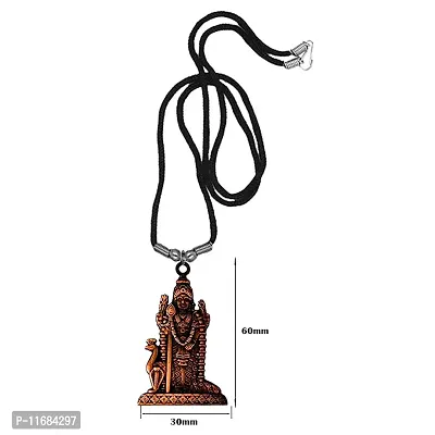 AFH South Indian Lord Murugan Kartikeya Tamil Om VEL Copper locket with Cord Chain Pendant-thumb2