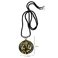 AFH Lord Vignaharta Ganesha Bronze Locket With Cord Chain Pendant for Men and Women-thumb1