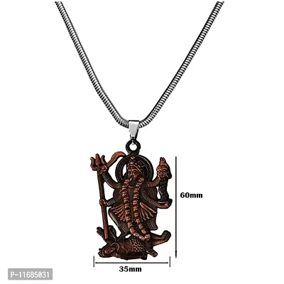 AFH Goddess Kali/Maa Kali/Mahakali Copper Snake Chain Pendant for Men and Women-thumb2