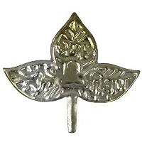 AFH Silver Plated BelPatra for Pooja (3.5 x 4 cm)-thumb1