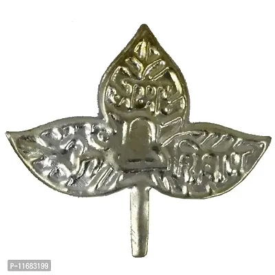 AFH Silver Plated BelPatra for Pooja (3.5 x 4 cm)-thumb2