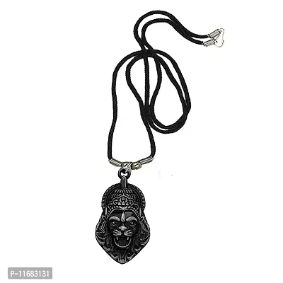 AFH Sri Varaha Lakshmi Narasimha Religious Grey Locket With Cotton Dori Chain for Men, Women-thumb0