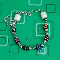 AFH Elegent Doll Charm Best Friend Bracelet with White Shine Love Crystal Decorative Frendship Gift For Boys And Girls-thumb3