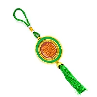 Safar Ki Dua Allah 786 Mecca Madina Green Islamic Car Mirror Charm Decorative Hanging Ornament-thumb1