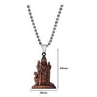 AFH South Indian Lord Murugan Kartikeya Tamil Om VEL Copper locket with stainless Steel Chain Pendant-thumb1