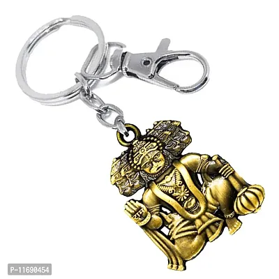 AFH Lord Panchamukhi Hanuman Bronze Labster Charm Keychain for Men and Women-thumb2