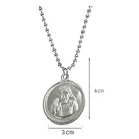 AFH Lord Sai Shirdiwale Om Locket With Stainless Steel Chain Pendant For Men,Women-thumb2