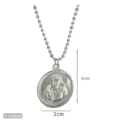 AFH Lord Sai Shirdiwale Om Locket With Stainless Steel Chain Pendant For Men,Women-thumb3