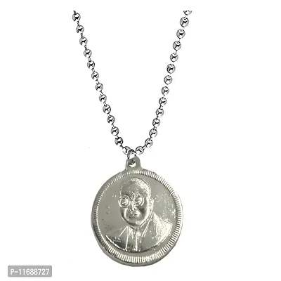 AFH Babasaheb Ambedkar Jay Bhim Locket With Stainless Steel Chain Pendant-thumb0