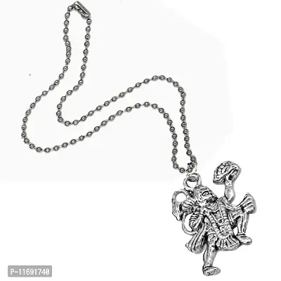 AFH Lord Flying Hanuman Locket with Stainless Steel Chain Pendent for men, women-thumb2