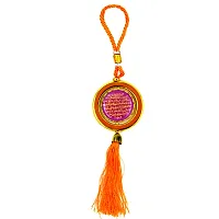 Islamic Mecca Madina Allah Orange Car Mirror Charm Decorative Hanging Ornament-thumb1