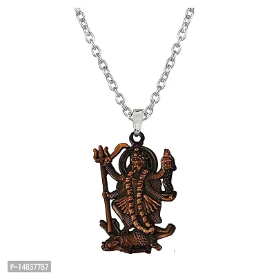 Goddess Maa Kali Mahakali Religious Copper Zinc Metal Pendnet Link Chain for Men,Women-thumb0