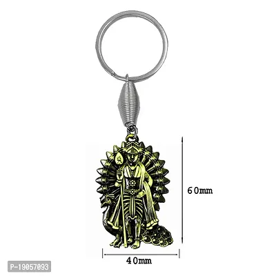 Lord Kartikeya Gifting Bronze Metal keychain for Men and Women-thumb2