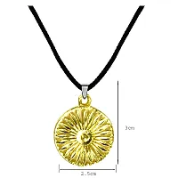 AFH Religious Buddhist Gold Locket With Cord Chain Pendant for Men and Women-thumb1