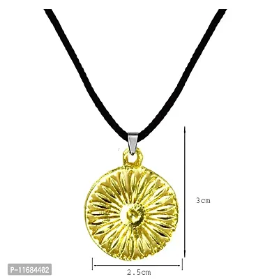 AFH Religious Buddhist Gold Locket With Cord Chain Pendant for Men and Women-thumb2