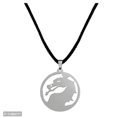 AFH World of Warcraft Dragon Silver Stainless Steel Cord Chain Pendant For Men And Women-thumb0