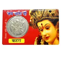 AFH Shri MATA Vaishno Devi Jay MATA Di Golden Coin ATM Card - for Health, Wealth, Prosperity and Success Brass Yantra-thumb1