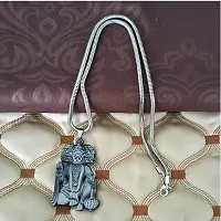 AFH Lord Panchmukhi Hanuman Grey Religious Locket with Snake Chain Pendant for Men and Women-thumb2