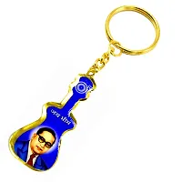 Babasaheb Ambedkar Jay Bhim Gitar Keychain for Gifiting and Good Luck-thumb1