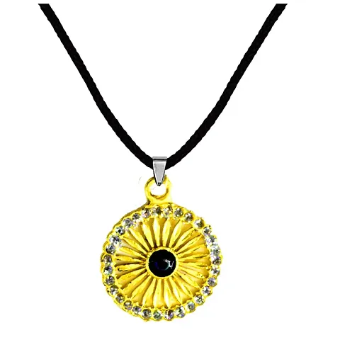 AFH Buddhist Religious Decorative Locket With Cord Chain Pendant for Men and Women