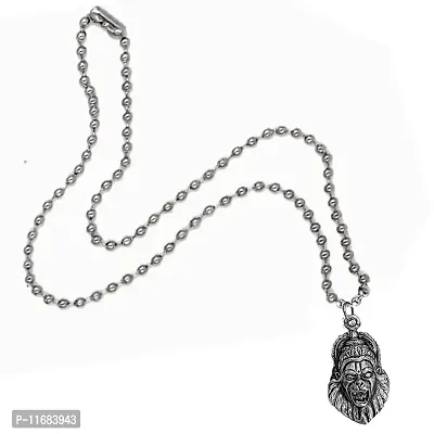 AFH Shree Narsimha Bhagwan Metal pendent with Stainless Steel Chain for men, women-thumb2