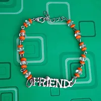 AFH Trendy New Best Friend Orange Silver Decorative Beads Decorative Frendship Gift Bracelet For Boys And Girls-thumb3