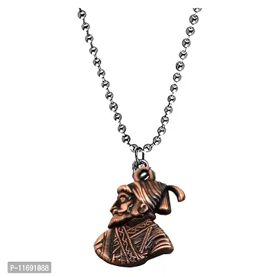 AFH Chatrapati Shivaj Maharaj Copper Plated Pendent with chain For Men And Women