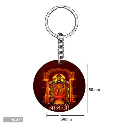 Lord Balaji Govinda South Religious Gifiting Keychain for Men and Women-thumb2