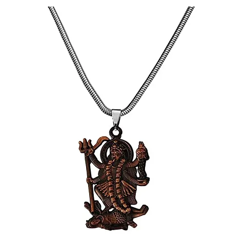 AFH Goddess Kali/Maa Kali/Mahakali Snake Chain Pendant for Men and Women