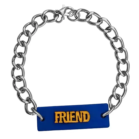 AFH Valuable Best Friends Gift Decorative Square Charm Friend Love Bracelets For Boys And Girls