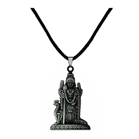 AFH South Indian Lord Murugan Kartikeya Tamil Om VEL locket with Cord Chain Pendant