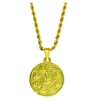 AFH Lord Asta Ganesh Locket With Rope Brass Chain Pendant For Men,Women-thumb1