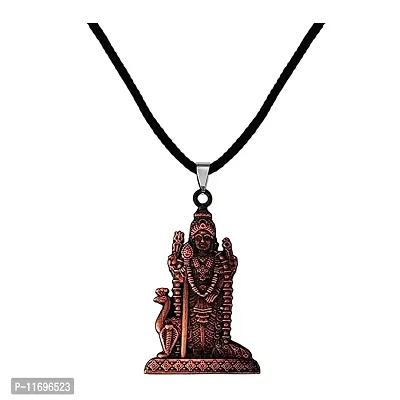 AFH South Indian Lord Murugan Kartikeya Tamil Om VEL Copper locket with Cord Chain Pendant-thumb0