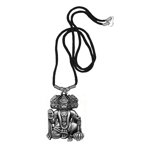 AFH Lord Panchamukhi Hanuman Locket With Cord Chain Pendant for Men and Women