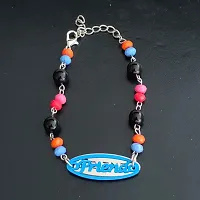 AFH Friend Design Onyx Crystal Beads With Lobster Clasp blue Decorative Adjustable Frendship Bracelet For Boys And Girls-thumb1