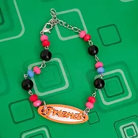 AFH Friend Design Onyx Crystal Beads With Lobster Clasp Orange Decorative Adjustable Frendship Bracelet For Boys And Girls-thumb3