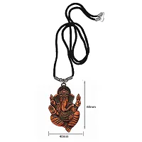 AFH Shiv Gauri Putra Ganesh Metal Copper Locket with Cord Chain Pendent for Men, Women-thumb1