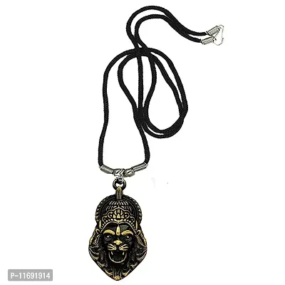 AFH Sri Varaha Lakshmi Narasimha Religious Bronze Locket With Cotton Dori Chain for Men, Women