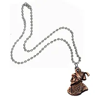 AFH Chatrapati Shivaj Maharaj Copper Plated Pendent with chain For Men And Women-thumb1