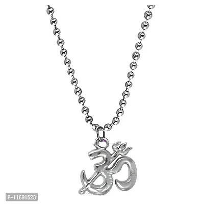 AFH Om Trishul religious pendent with Stainless Steel Chain for men, women
