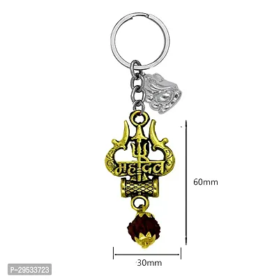 Stylish Charm Silver Key Chain-thumb3