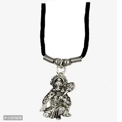 AFH Jay Shree Hanuman Silver Plated Yantra - for Pooja Health, Wealth, Prosperity and Success