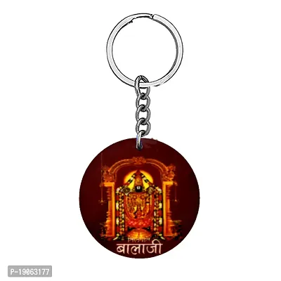 Lord Balaji Govinda South Religious Gifiting Keychain for Men and Women