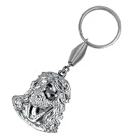 My Lord Jesus Face Gifting Silver Metal keychain for Men and Women-thumb2