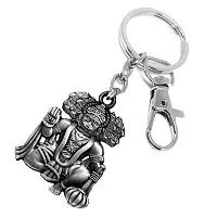 AFH Lord Panchamukhi Hanuman Grey Labster Charm Keychain for Men and Women-thumb1