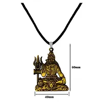 AFH Lord Shiv Mahadev Bholenath Bronze Locket With Cord Chain Pendant for Men and Women-thumb1