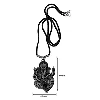 AFH Shiv Gauri Putra Ganesh Grey Copper Locket with Cord Chain Pendent for Men, Women-thumb1