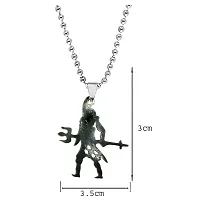 AFH Lord Shiv Trishul Black locket with stainless Steel Chain Pendant For Men,Women-thumb1